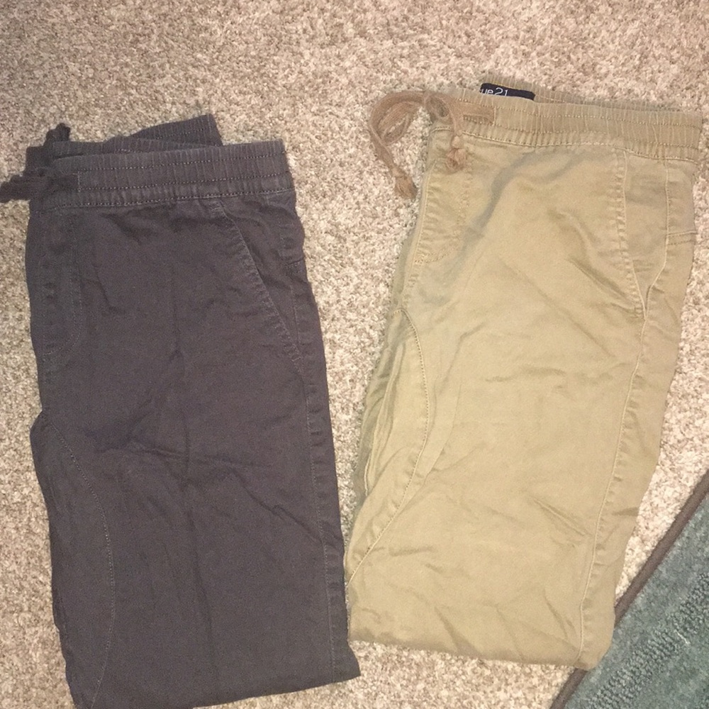 Rue 21 Brown & Khaki jean joggers